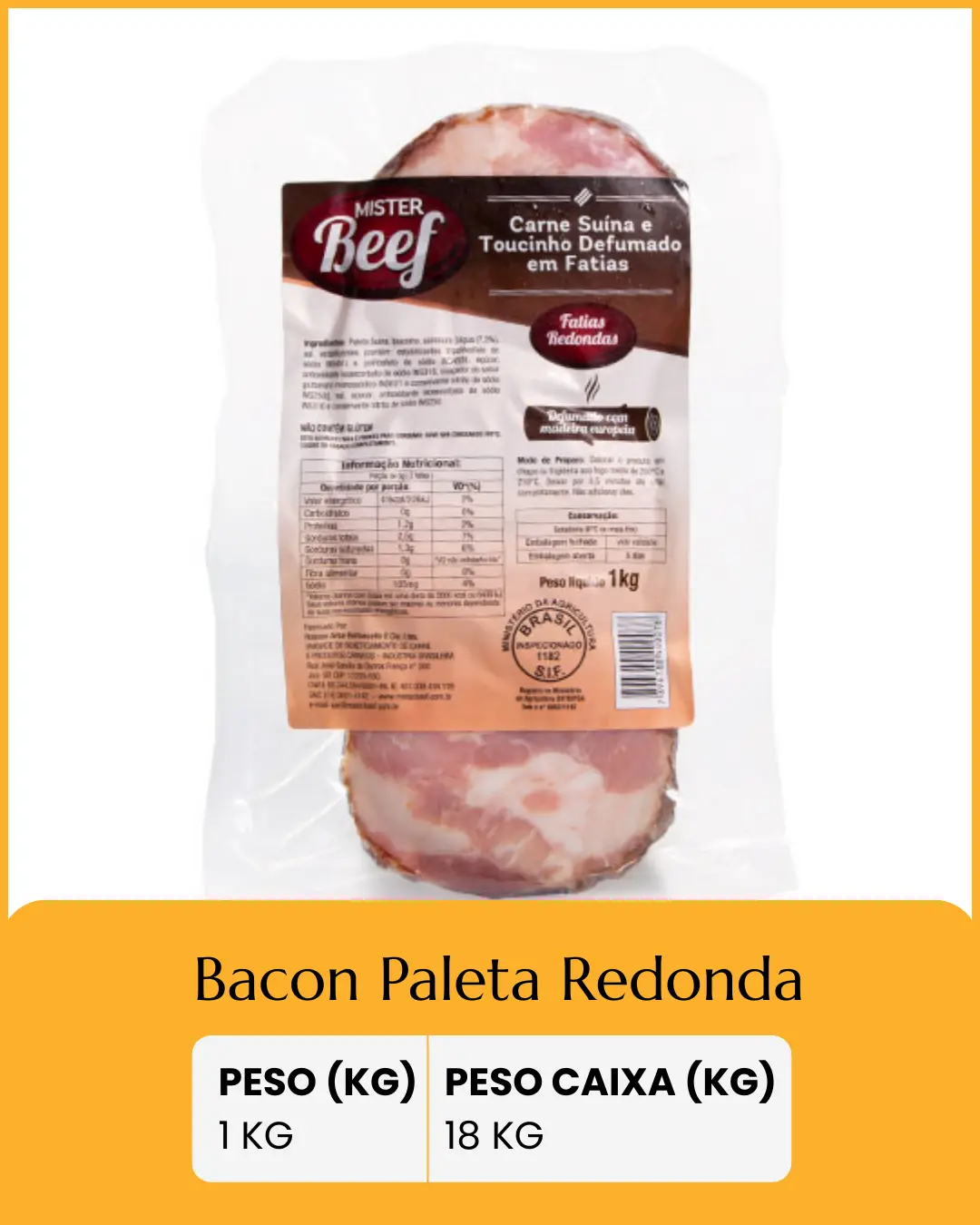 bacon paleta redonda