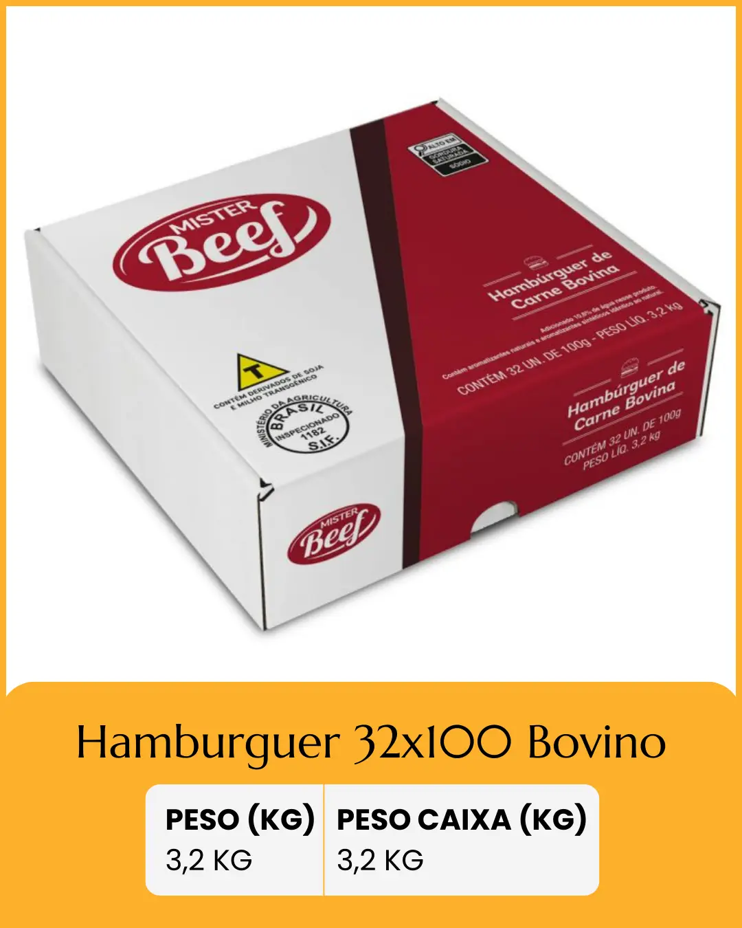 hamburguer 32-100 bovino